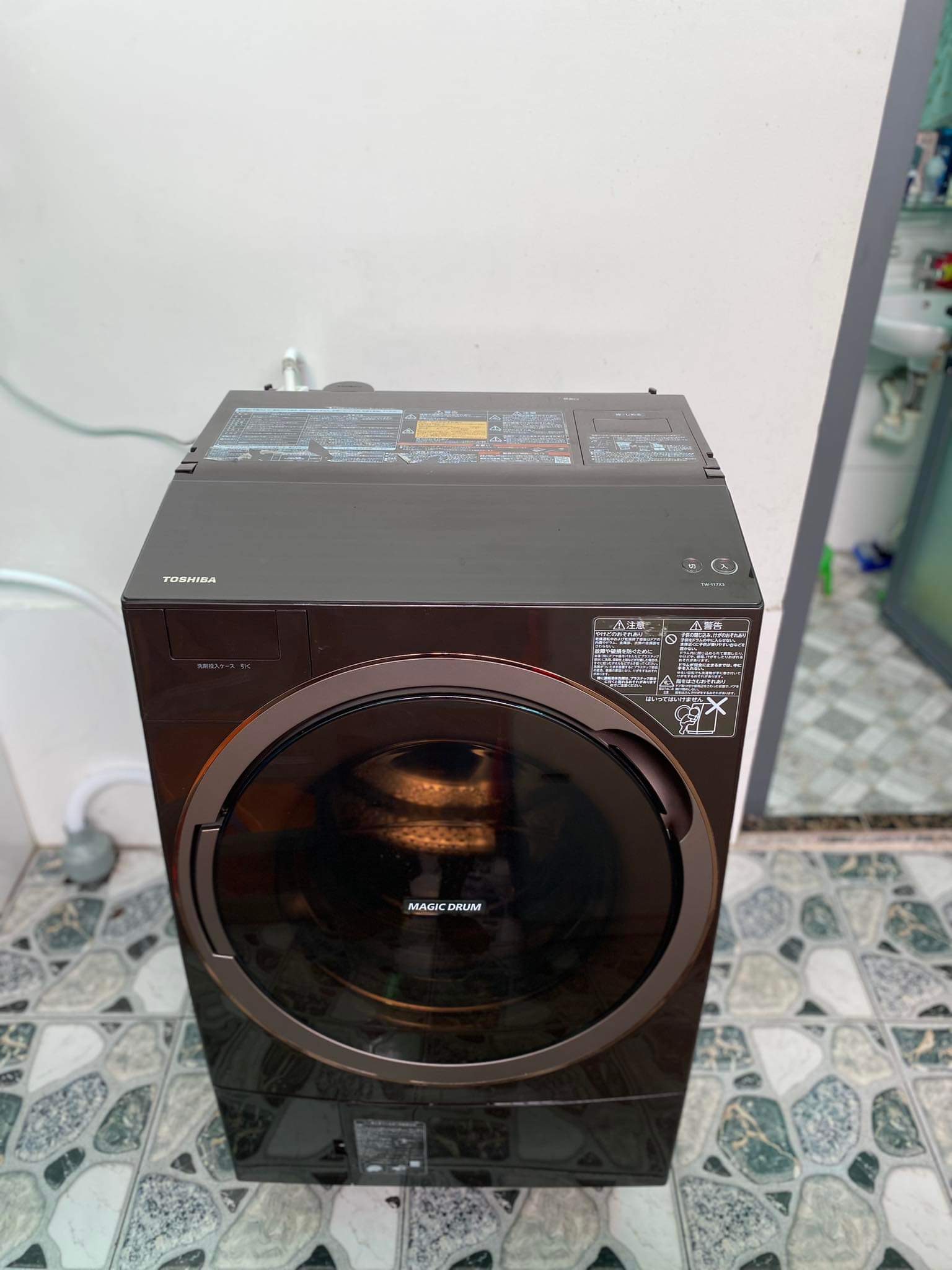 Máy giặt Toshiba sấy Lock nội địa Nhật